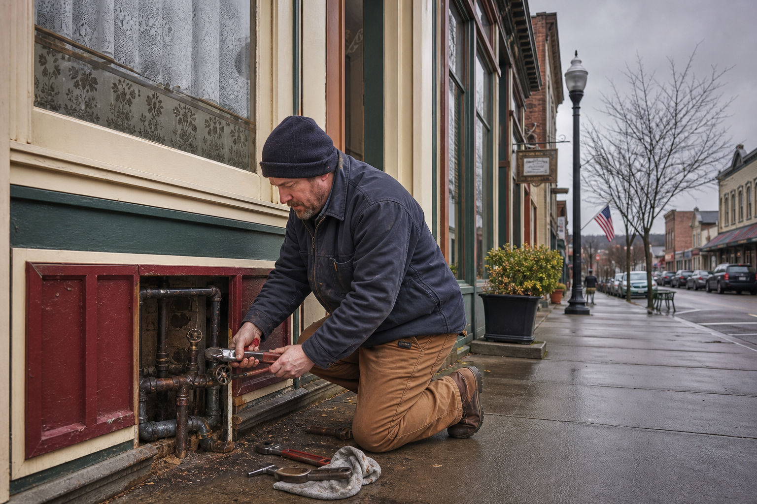 Plumber at a Snohomish WA historic home